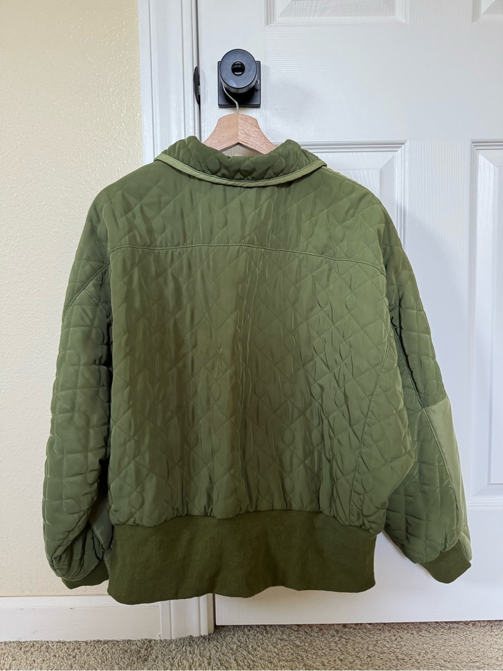 Anthropologie Pilcro Olive Quilted Utility Jacket - Picture 3 of 3